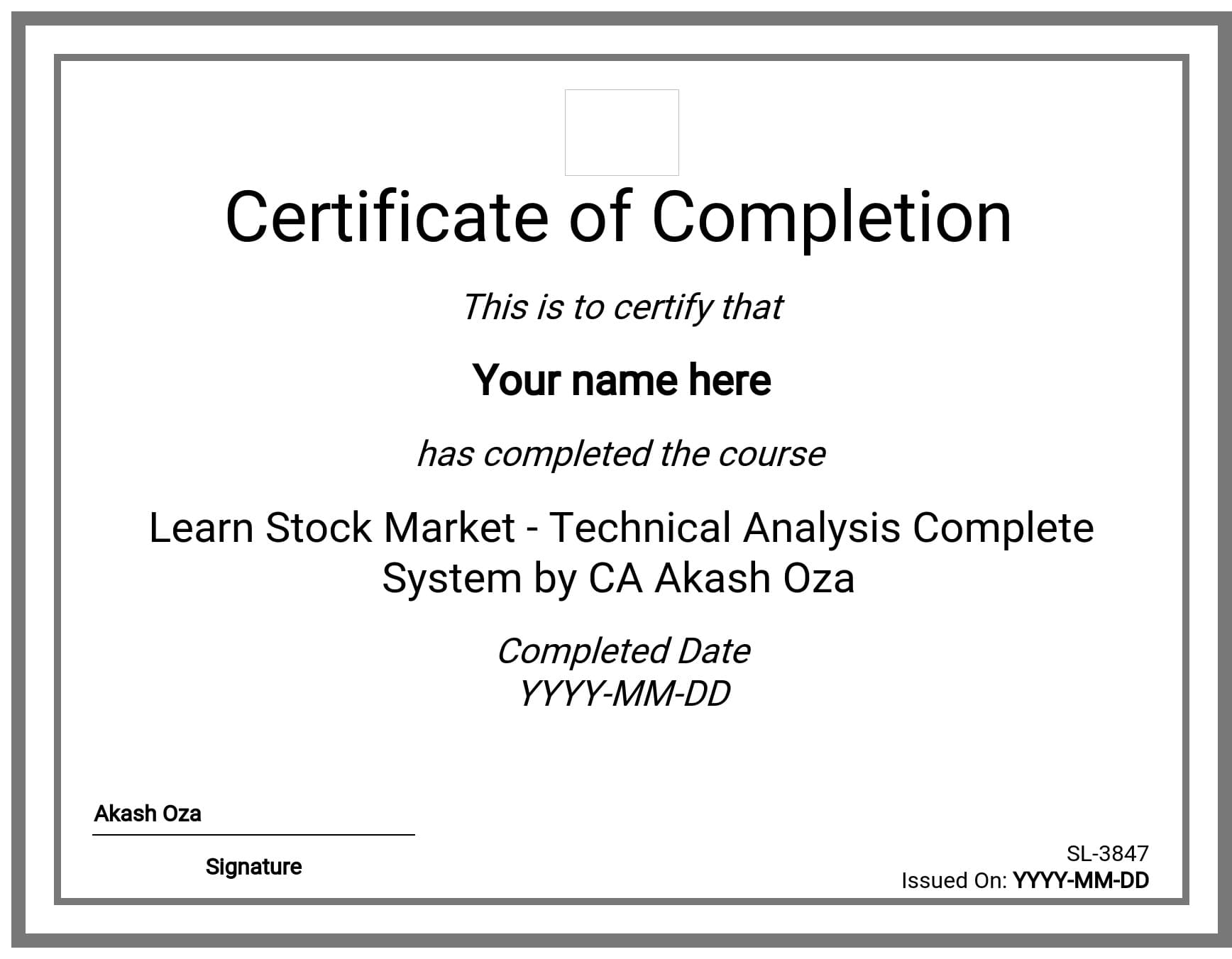 Course Certificate